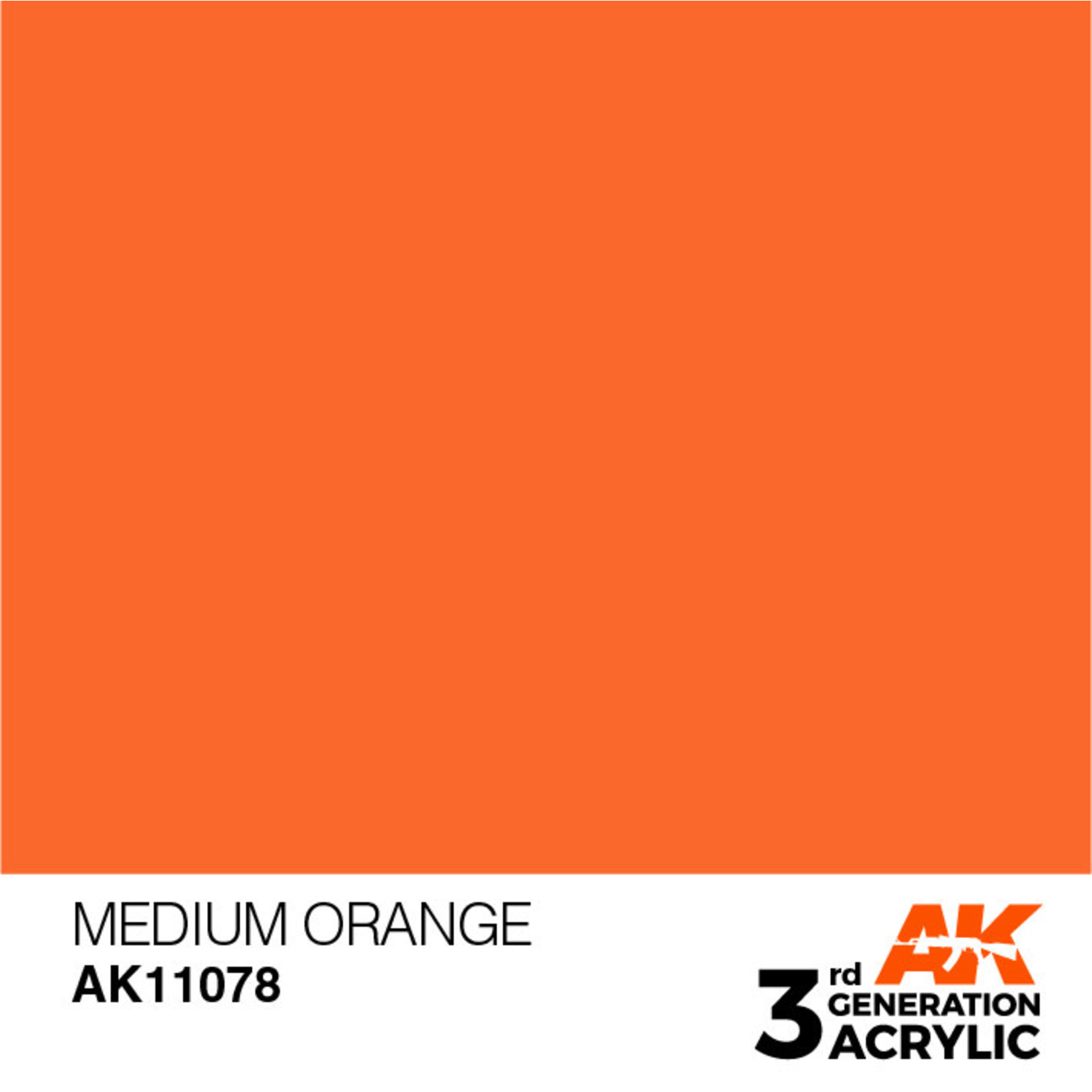AK Interactive AK11078 3G Acrylic Medium Orange 17ml