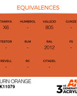 AK Interactive AK11079 3G Acrylic Burn Orange 17ml