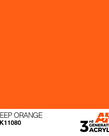 AK Interactive AK11080 3G Acrylic Deep Orange 17ml