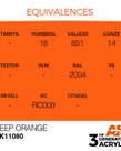 AK Interactive AK11080 3G Acrylic Deep Orange 17ml
