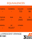 AK Interactive AK11081 3G Acrylic Fluorescent Orange 17ml