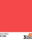 AK Interactive AK11083 3G Acrylic Dead Red 17ml (AKA Dead Orange)