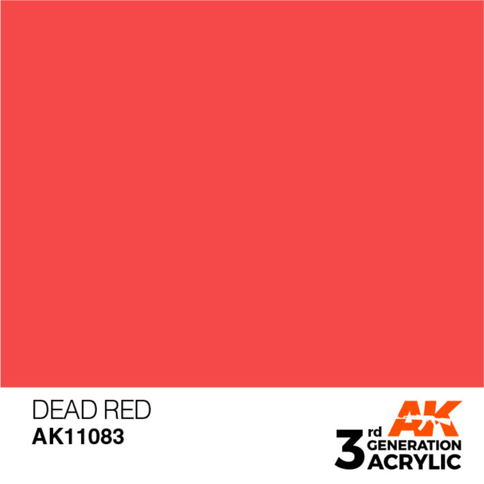 AK Interactive AK11083 3G Acrylic Dead Red 17ml (AKA Dead Orange)
