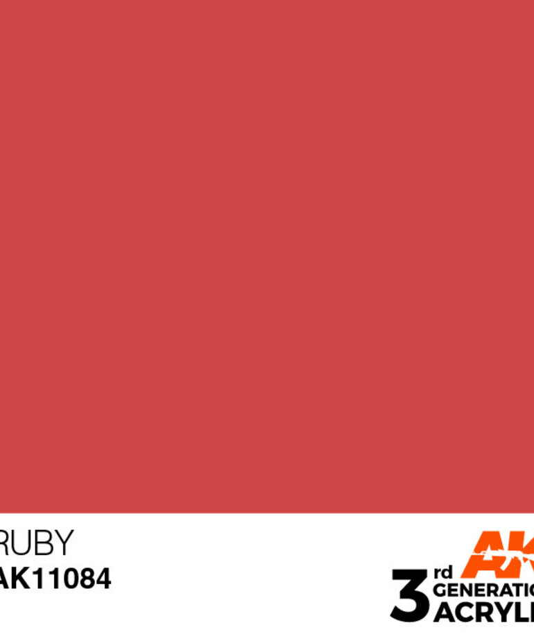 AK Interactive AK11084 3G Acrylic Ruby 17ml