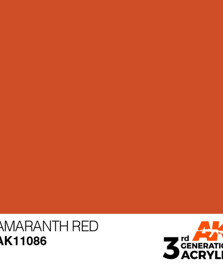 AK Interactive AK11086 3G Acrylic Amaranth Red 17ml