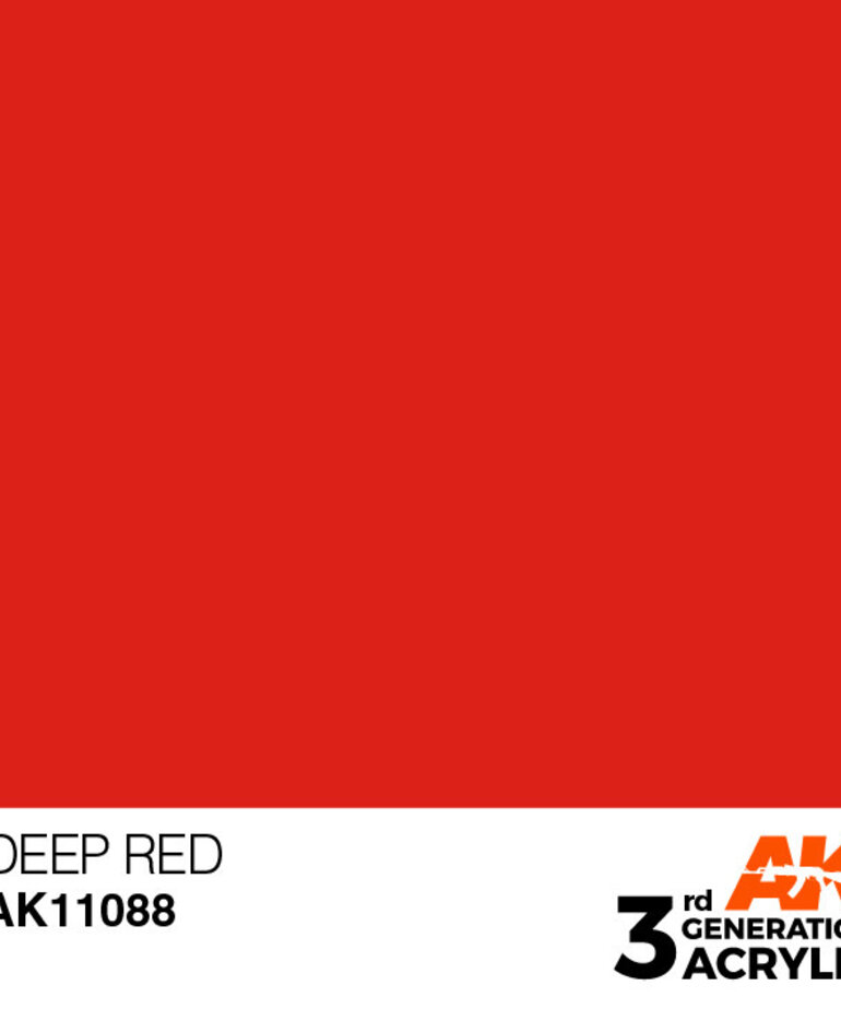 AK Interactive AK11088 3G Acrylic Deep Red 17ml