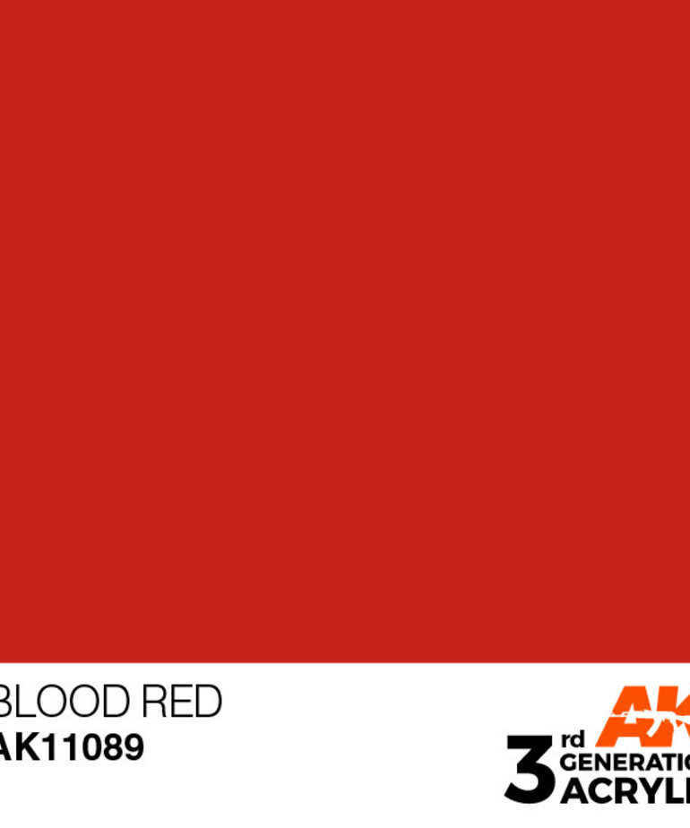 AK Interactive AK11089 3G Acrylic Blood Red 17ml
