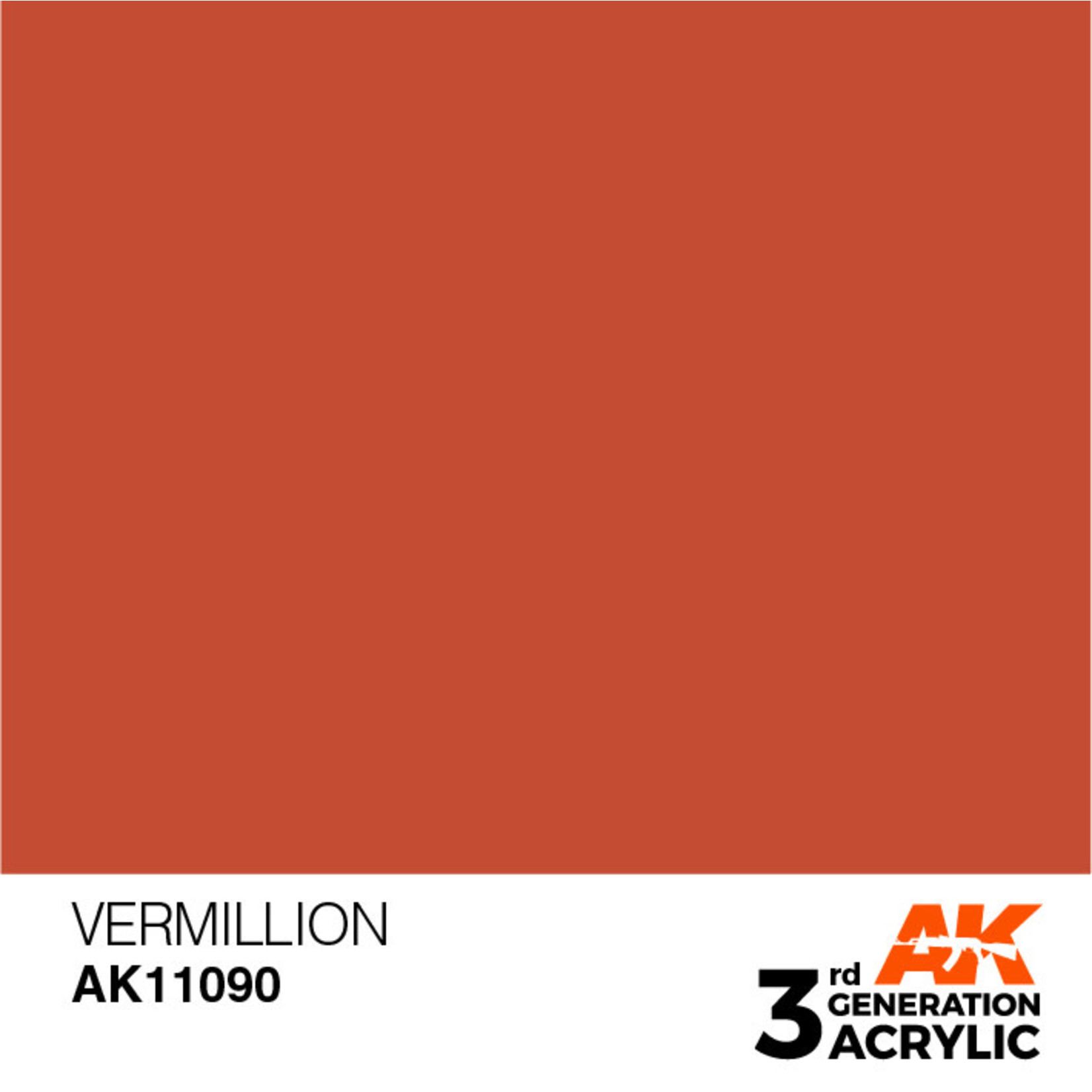 AK Interactive AK11090 3G Acrylic Vermillion 17ml