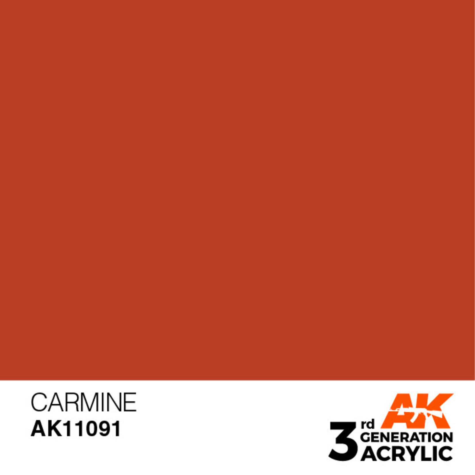 AK Interactive AK11091 3G Acrylic Carmine 17ml