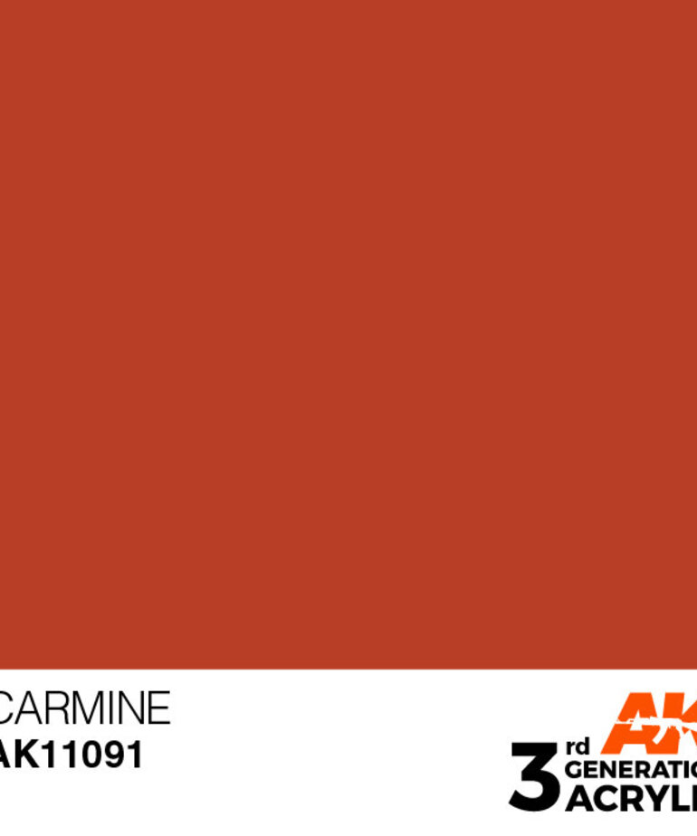 AK Interactive AK11091 3G Acrylic Carmine 17ml