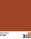AK Interactive AK11093 3G Acrylic Brick Red 17ml