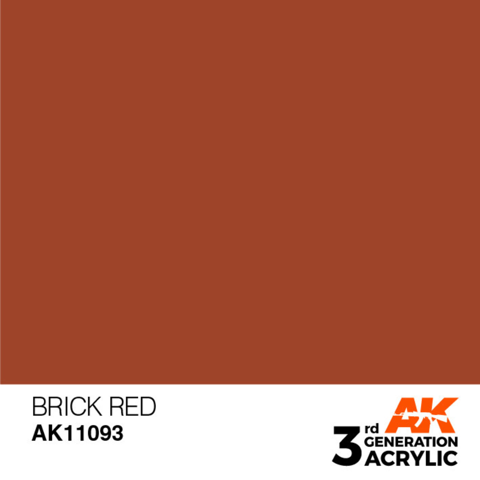 AK Interactive AK11093 3G Acrylic Brick Red 17ml