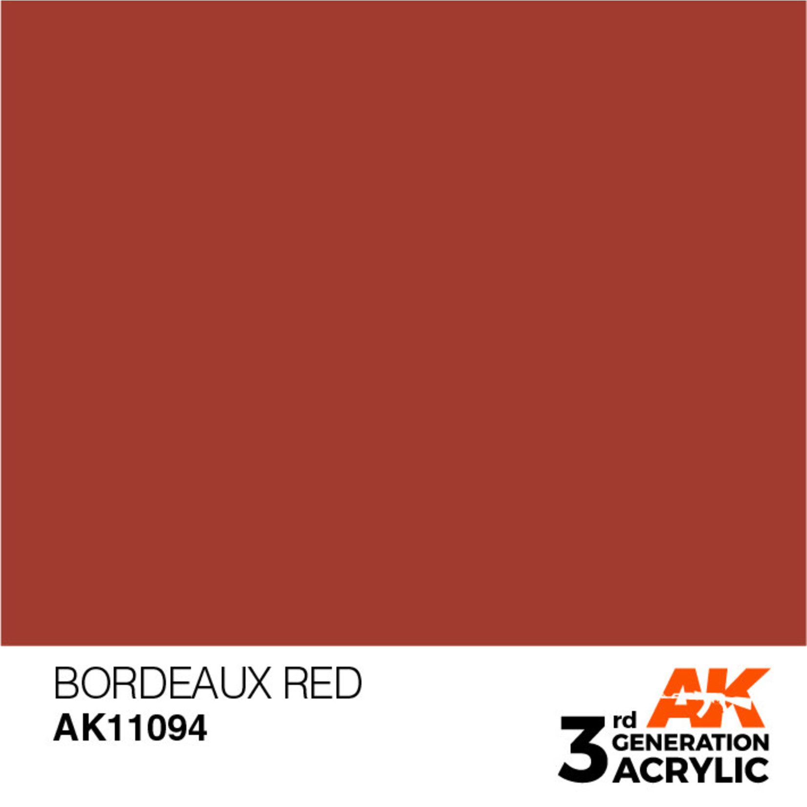 AK Interactive AK11094 3G Acrylic Bordeaux Red 17ml