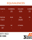 AK Interactive AK11095 3G Acrylic Dirty Red 17ml