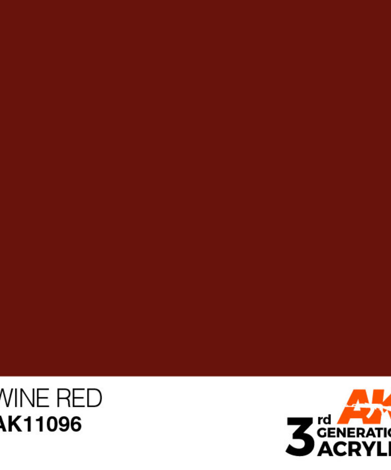 AK Interactive AK11096 3G Acrylic Wine Red 17ml