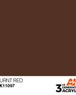 AK Interactive AK11097 3G Acrylic Burnt Red 17ml