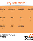 AK Interactive AK11099 3G Acrylic Ochre Orange 17ml