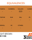 AK Interactive AK11100 3G Acrylic Light Brown 17ml