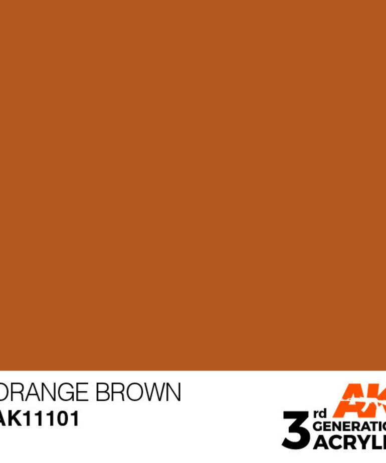 AK Interactive AK11101 3G Acrylic Orange Brown 17ml