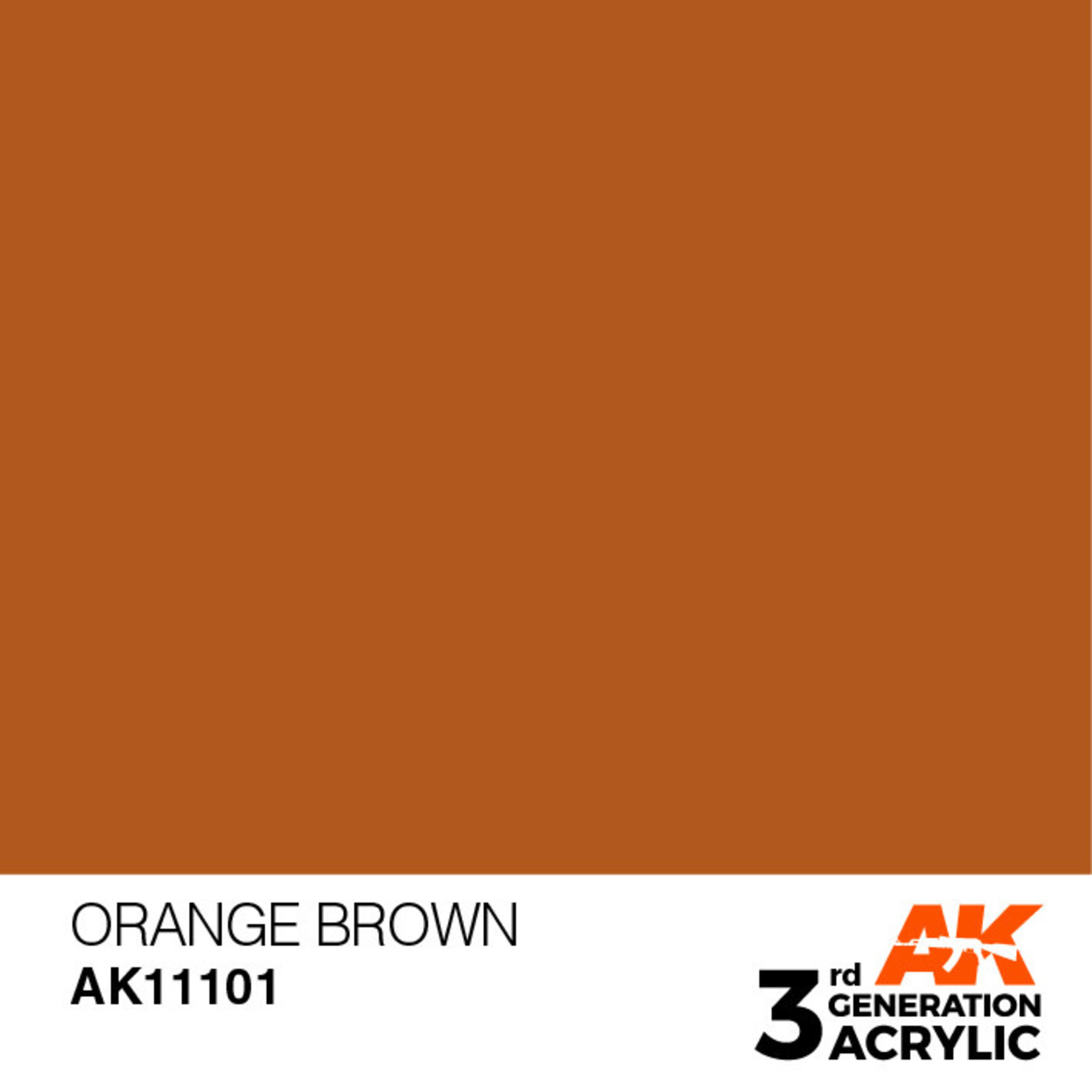 AK Interactive AK11101 3G Acrylic Orange Brown 17ml