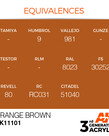 AK Interactive AK11101 3G Acrylic Orange Brown 17ml