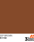 AK Interactive AK11102 3G Acrylic Deep Brown 17ml