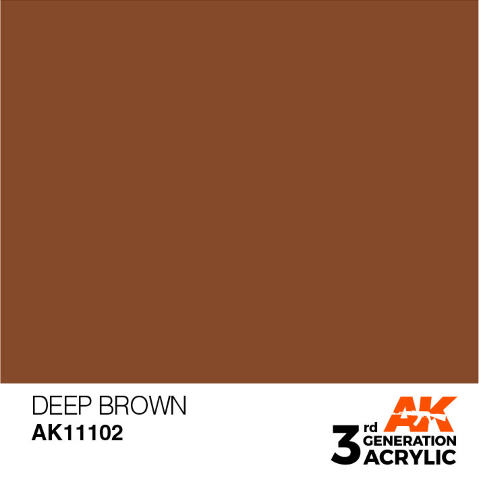 AK Interactive AK11102 3G Acrylic Deep Brown 17ml