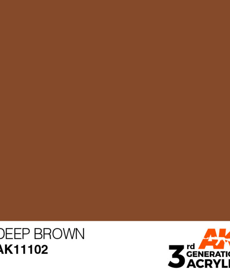 AK Interactive AK11102 3G Acrylic Deep Brown 17ml