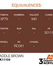 AK Interactive AK11104 3G Acrylic Saddle Brown 17ml