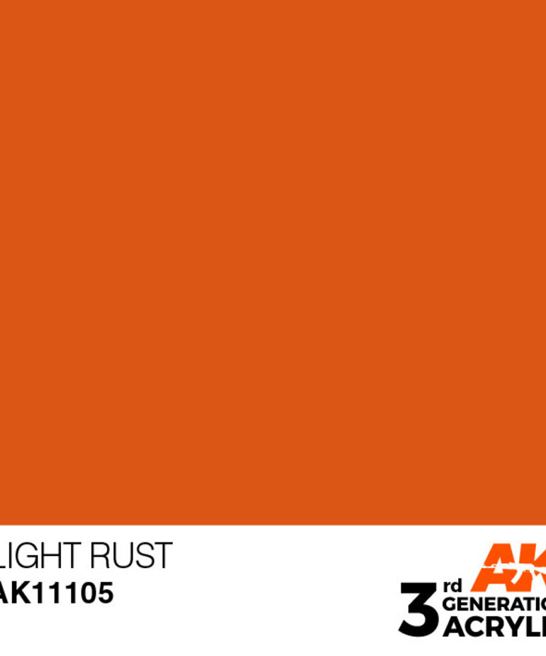 AK Interactive AK11105 3G Acrylic Light Rust 17ml