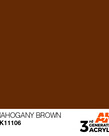 AK Interactive AK11106 3G Acrylic Mahogany Brown 17ml