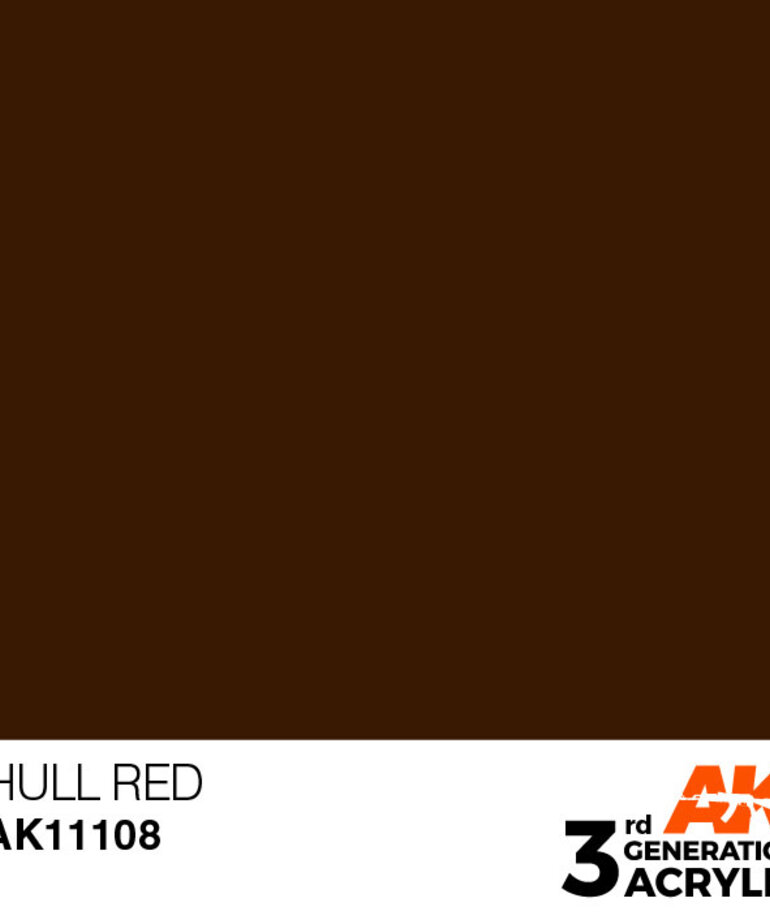 AK Interactive AK11108 3G Acrylic Hull Red 17ml