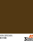 AK Interactive AK11109 3G Acrylic Dark Brown 17ml