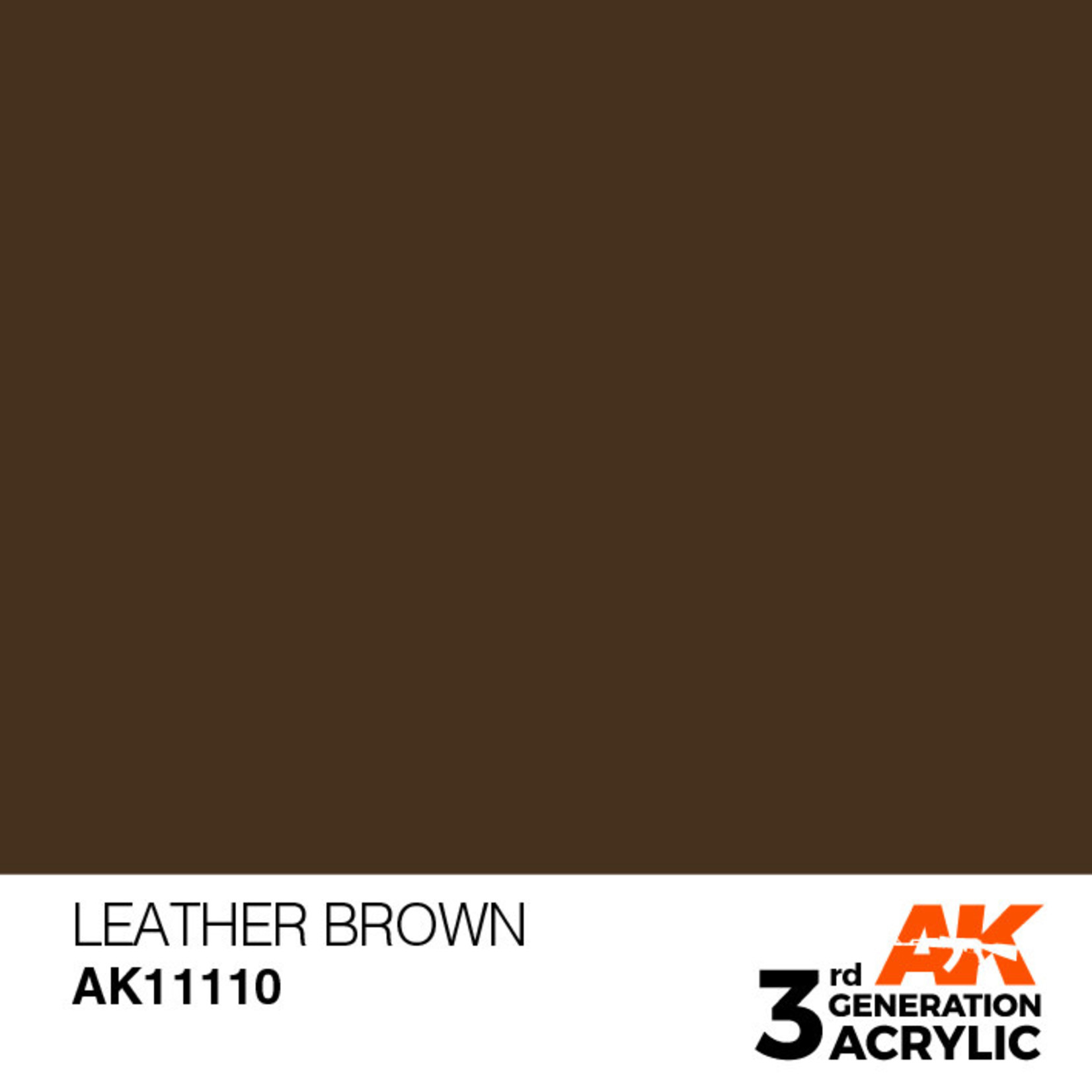 AK Interactive AK11110 3G Acrylic Leather Brown 17ml