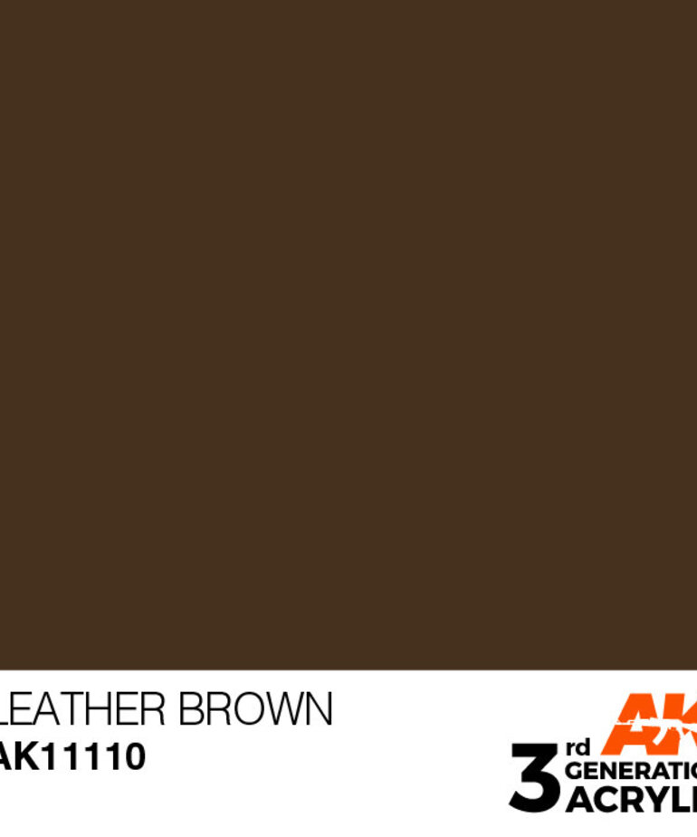 AK Interactive AK11110 3G Acrylic Leather Brown 17ml