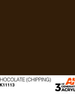 AK Interactive AK11113 3G Acrylic Chocolate (Chipping) 17ml