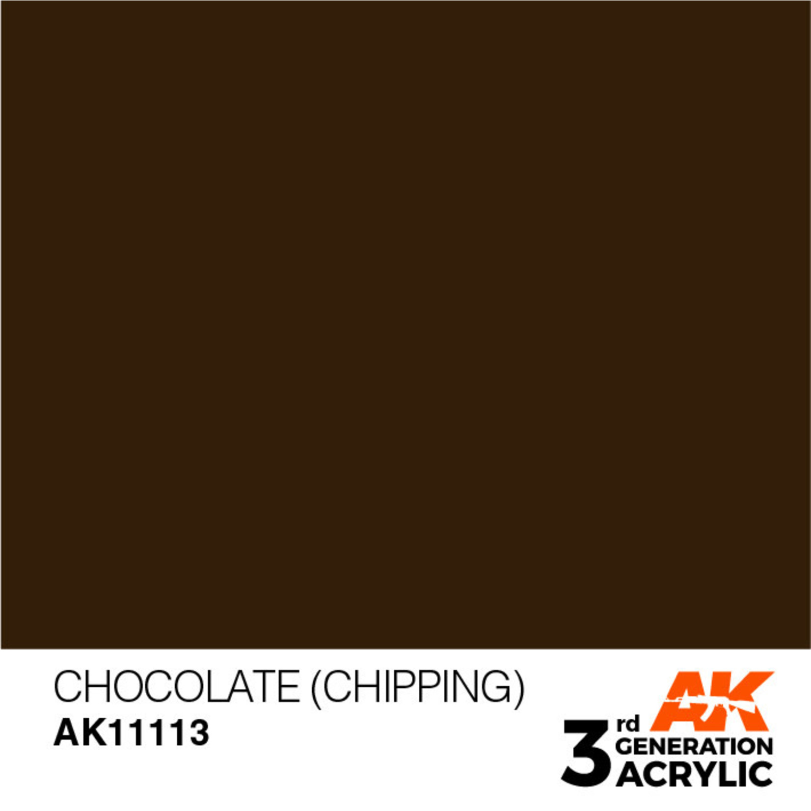 AK Interactive AK11113 3G Acrylic Chocolate (Chipping) 17ml