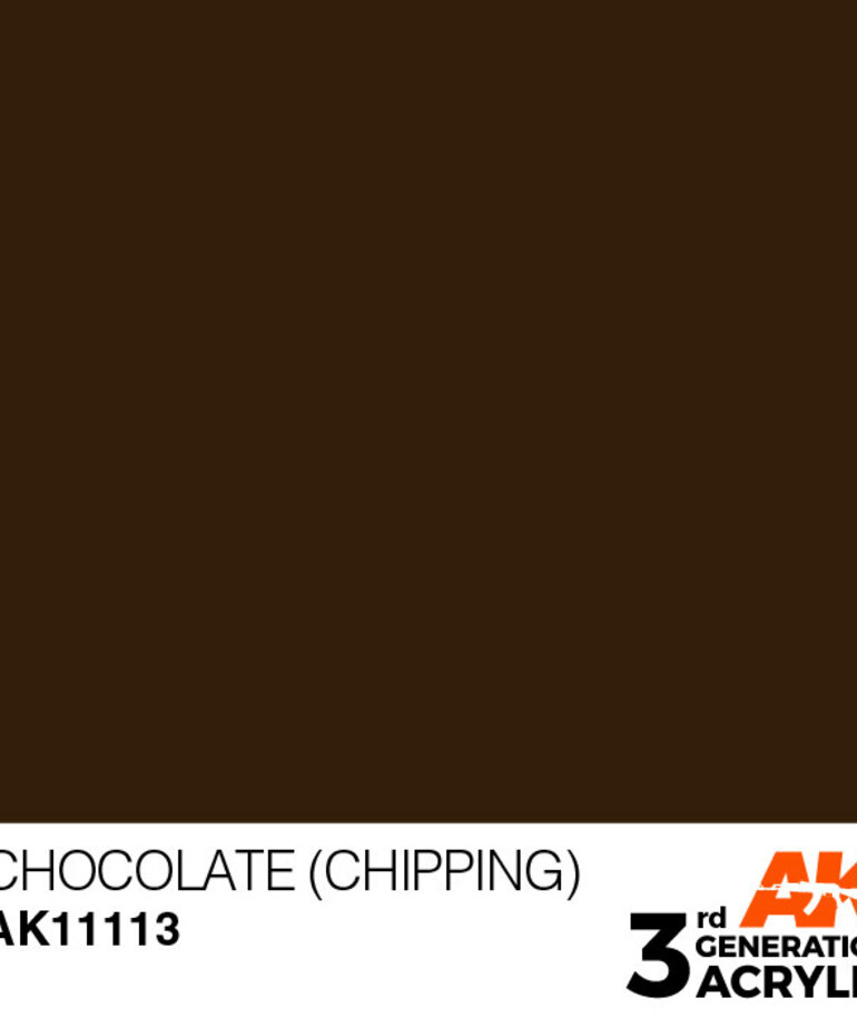 AK Interactive AK11113 3G Acrylic Chocolate (Chipping) 17ml