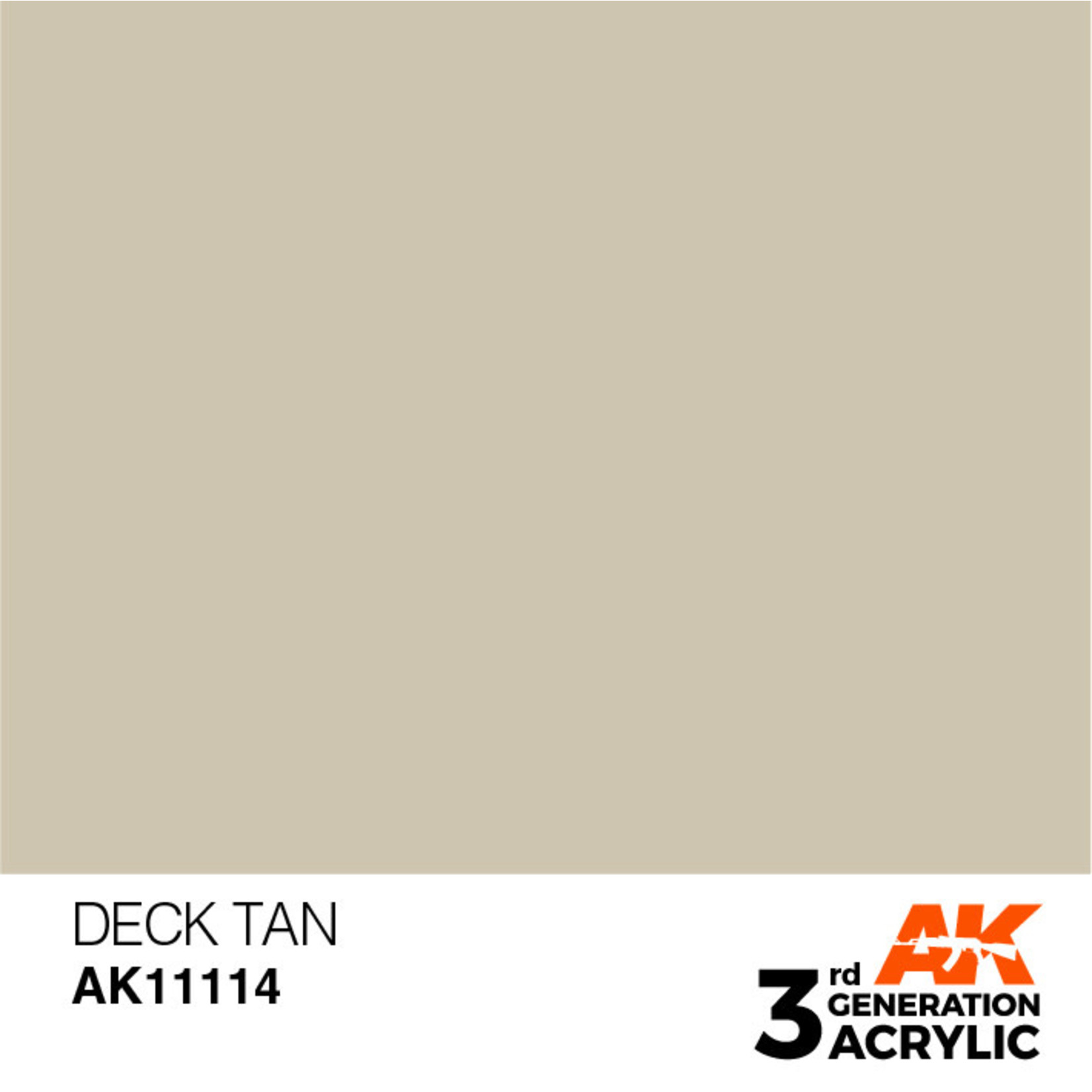 AK Interactive AK11114 3G Acrylic Deck Tan 17ml