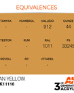 AK Interactive AK11116 3G Acrylic Tan Yellow 17ml