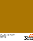 AK Interactive AK11117 3G Acrylic Golden Brown 17ml