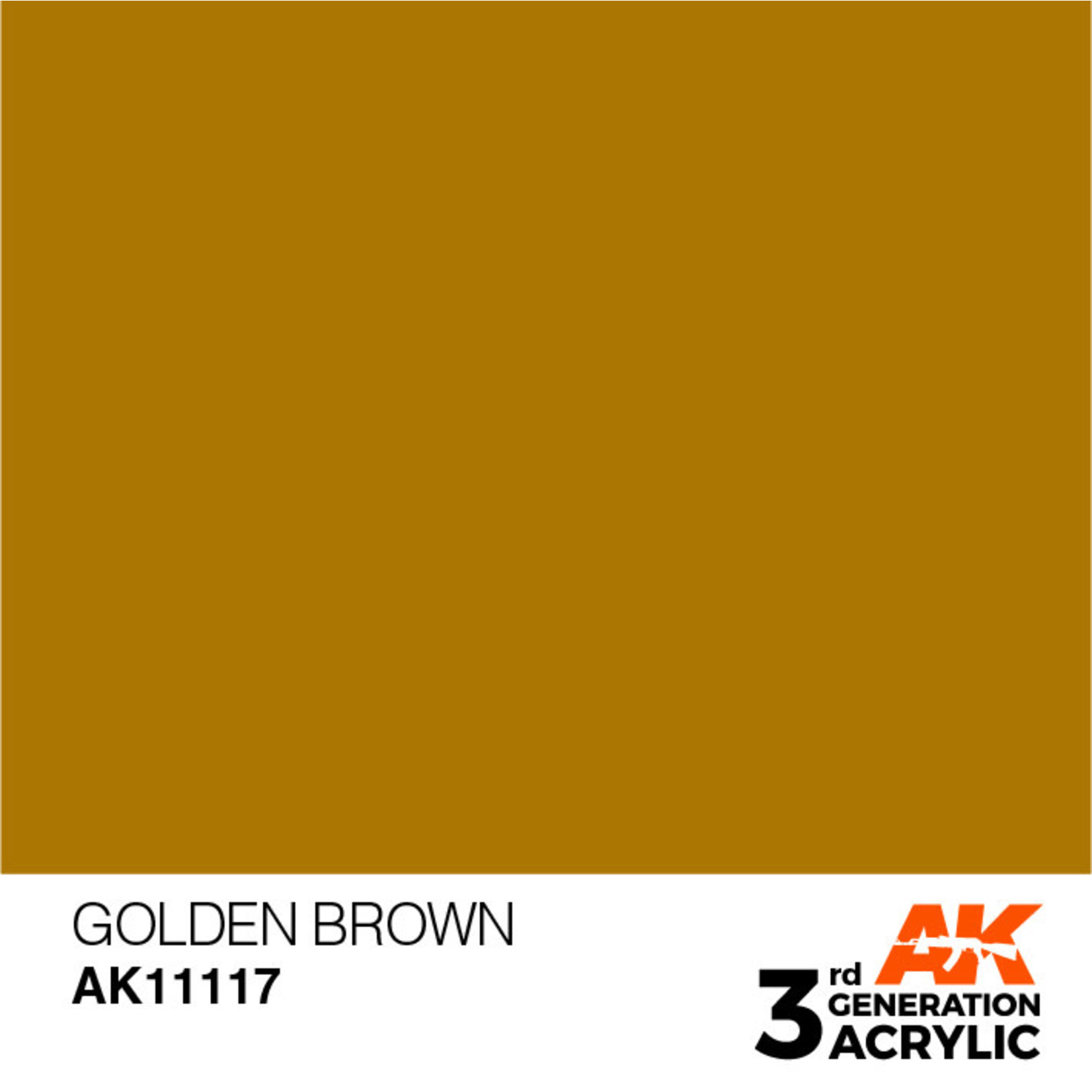 AK Interactive AK11117 3G Acrylic Golden Brown 17ml