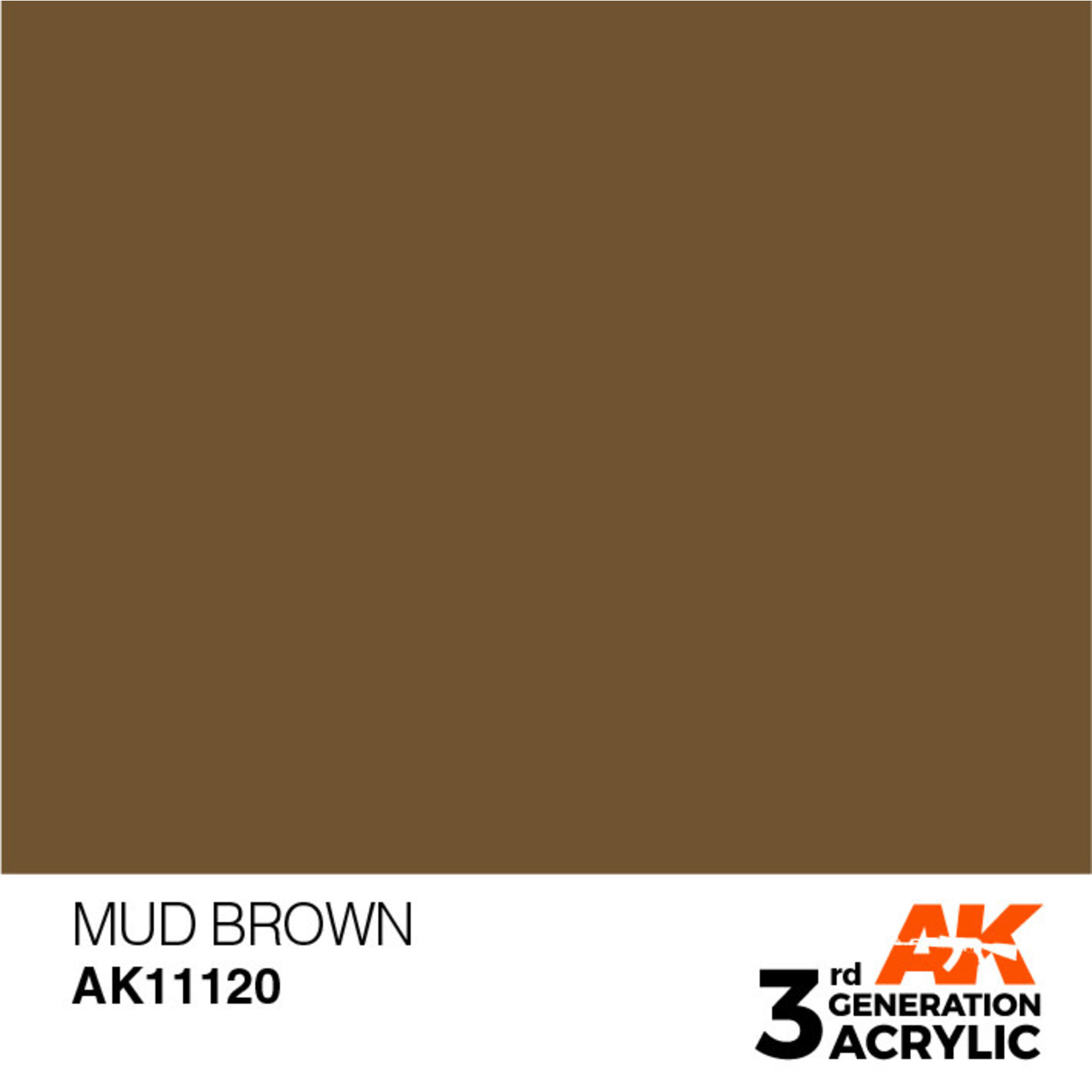 AK Interactive AK11120 3G Acrylic Mud Brown 17ml