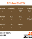 AK Interactive AK11120 3G Acrylic Mud Brown 17ml