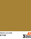 AK Interactive AK11122 3G Acrylic Green Ochre 17ml