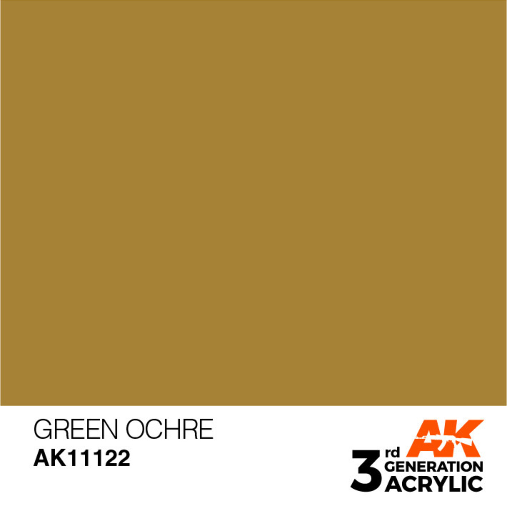 AK Interactive AK11122 3G Acrylic Green Ochre 17ml