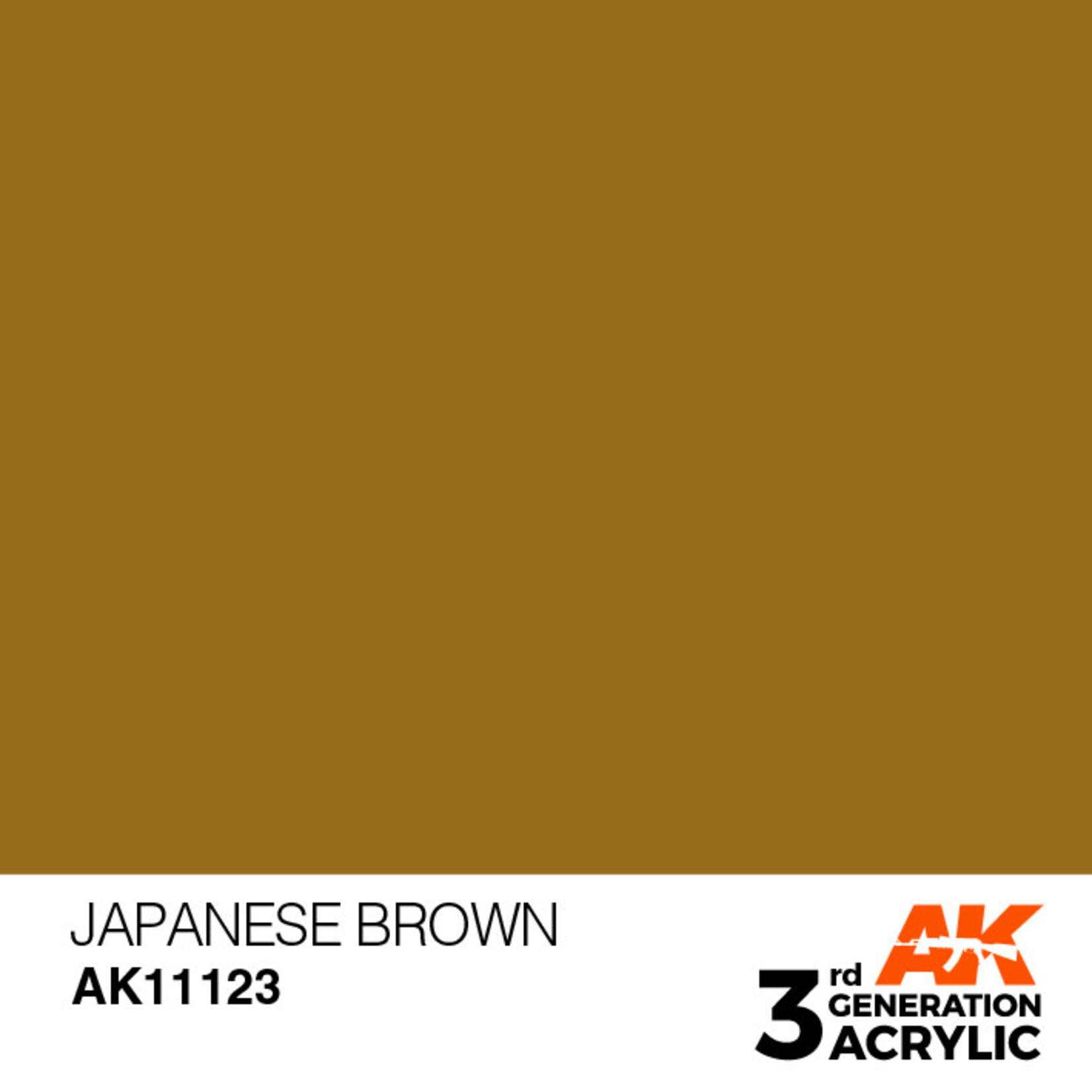 AK Interactive AK11123 3G Acrylic Japanese Brown 17ml
