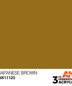 AK Interactive AK11123 3G Acrylic Japanese Brown 17ml