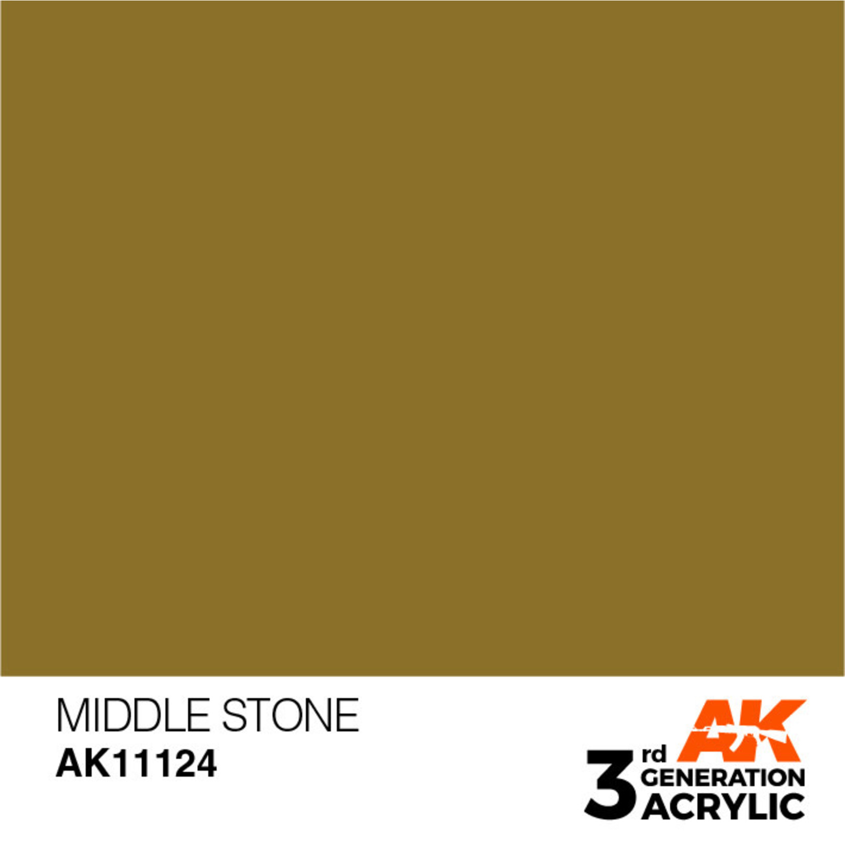 AK Interactive AK11124 3G Acrylic Middle Stone 17ml