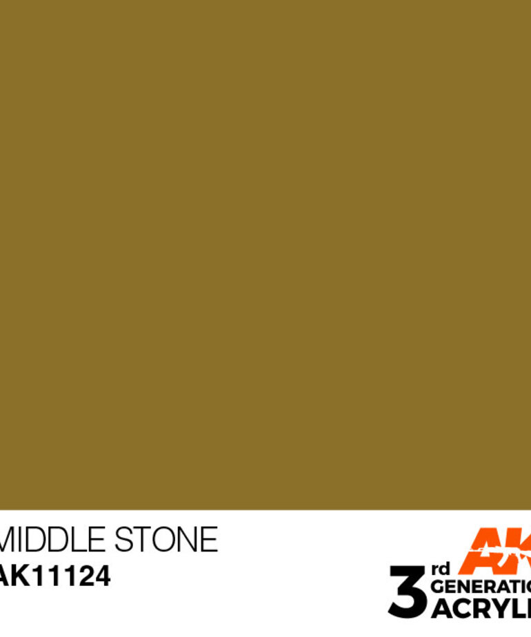 AK Interactive AK11124 3G Acrylic Middle Stone 17ml